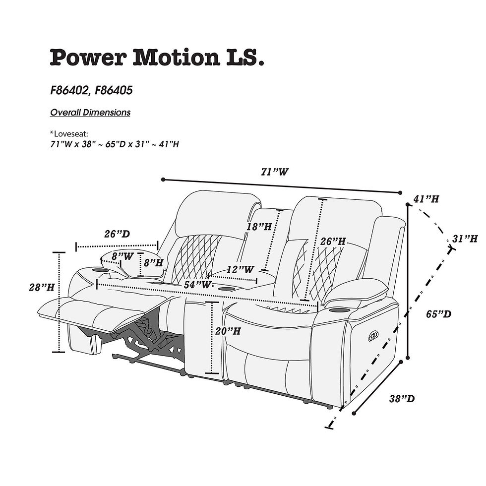Thumbnail: Power Sofa & Loveseat Set