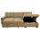 Thumbnail: Pastrana Upholstered Sleeper Sectional Sofa RAF Chaise Camel