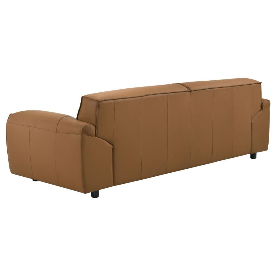 Thumbnail: Buxton 2pc Leather Upholstered Sofa Set