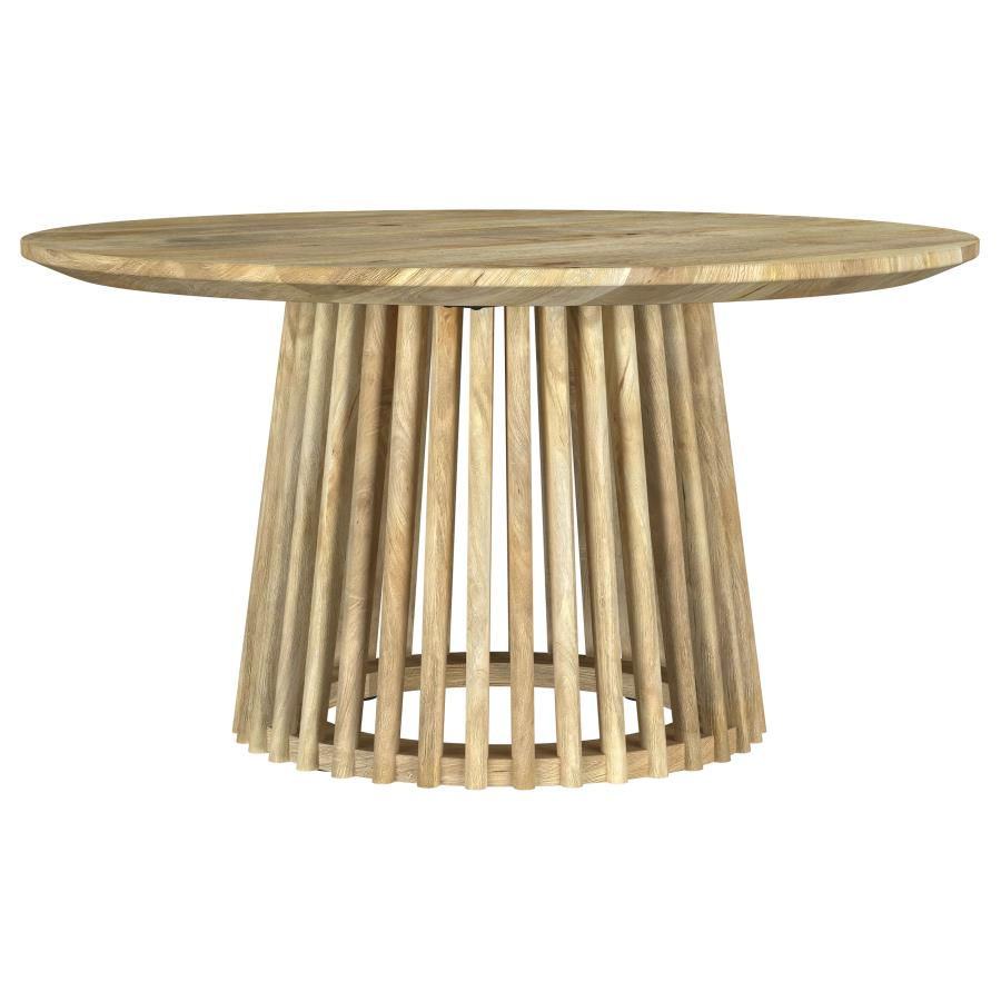 Thumbnail: Touhy 3pc Round Coffee and End Table Set Natural Mango