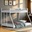 Thumbnail: Rothwell Twin/Full Metal Bunk Bed