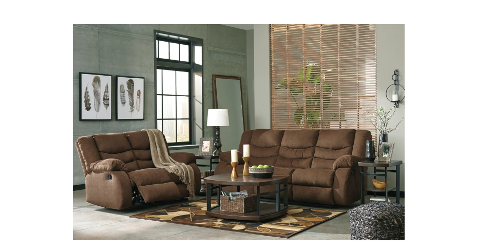 Thumbnail: Tulen Gray Sofa + Loveseat Set