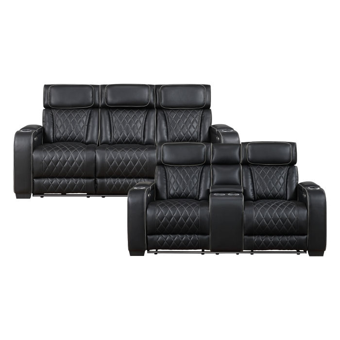 Thumbnail: Fairway 2pc Set: Sofa, Love (Power)