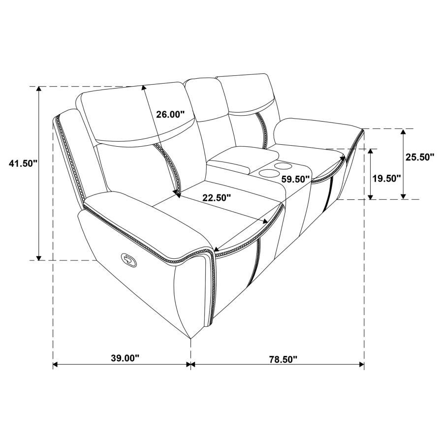 Thumbnail: Sloane 3-piece Upholstered Reclining Sofa Set Blue