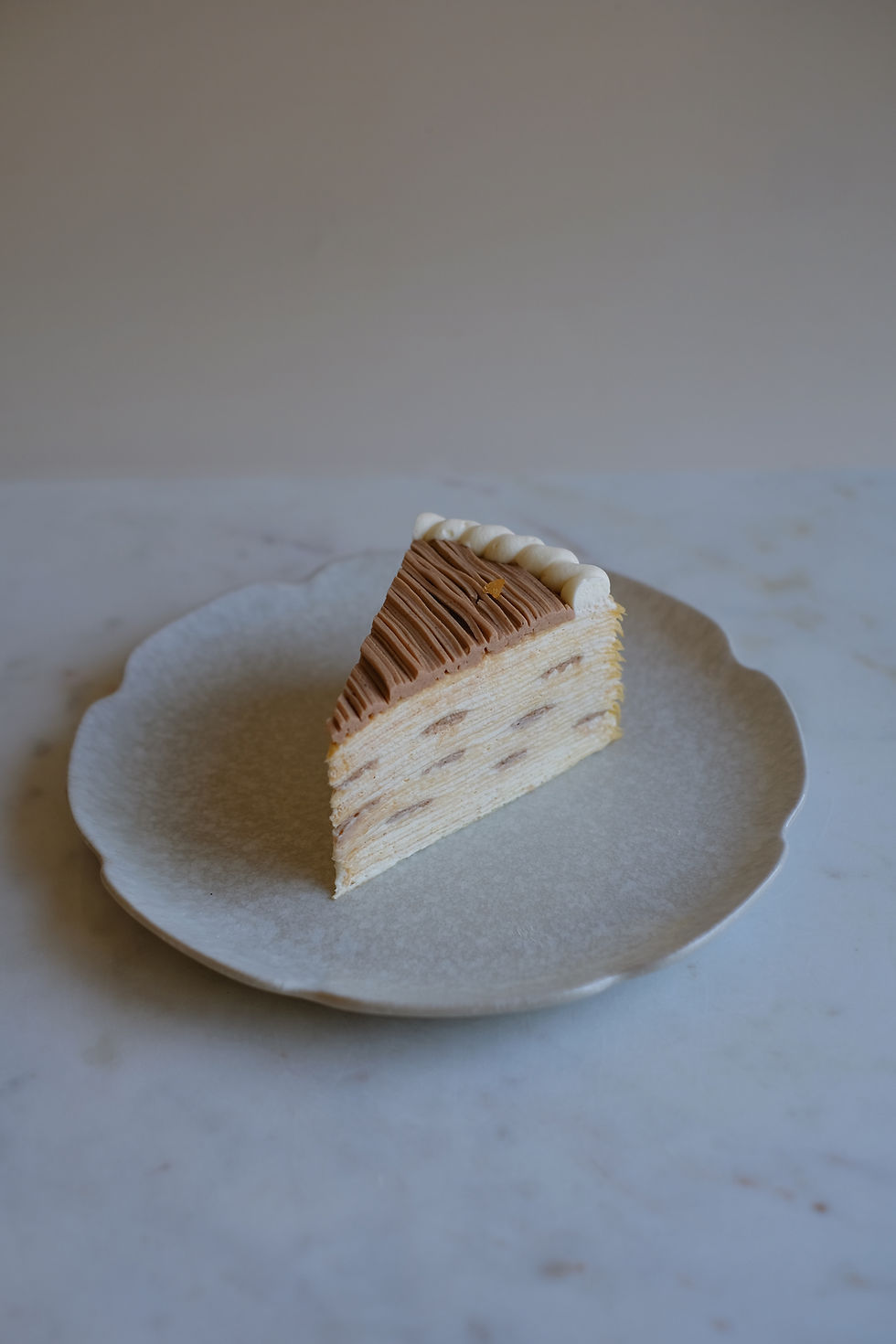 Thumbnail: Mont Blanc Chestnut  Mille Crêpe Cake