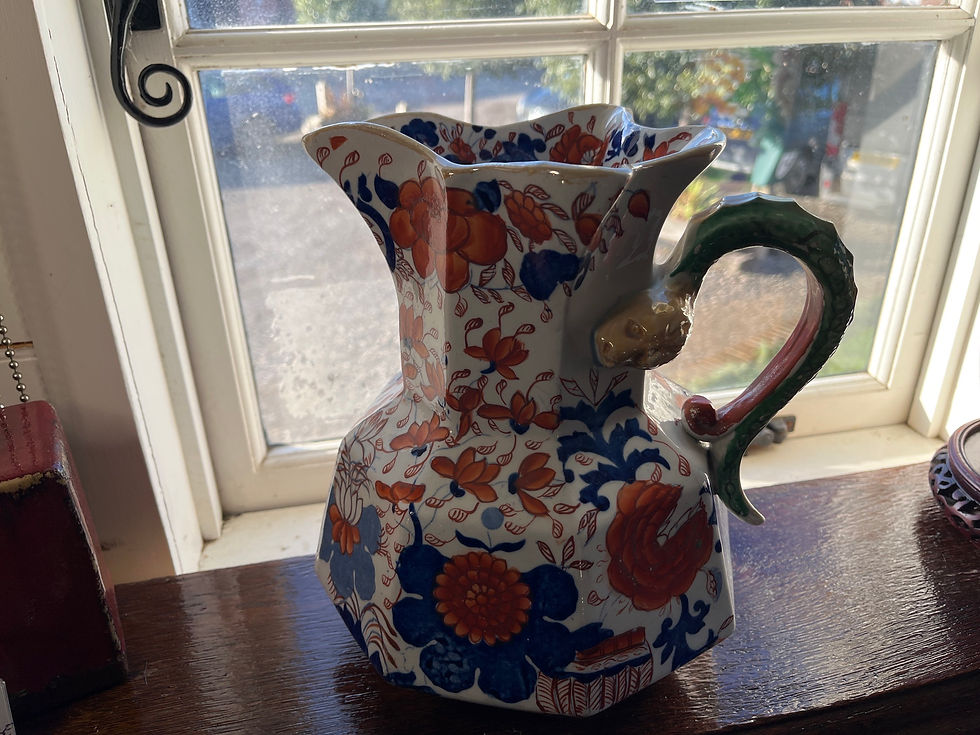 c1820 Large Mason's Patent Ironstone Hydra Jug