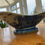 Thumbnail: Victoria Ware Ironstone Flow Blue Pedestal Centerpiece Bowl