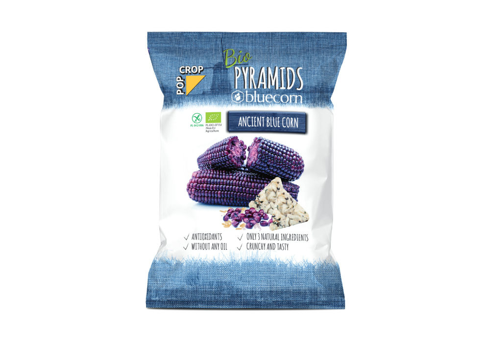 Organic Bluecorn Pyramid Crisps