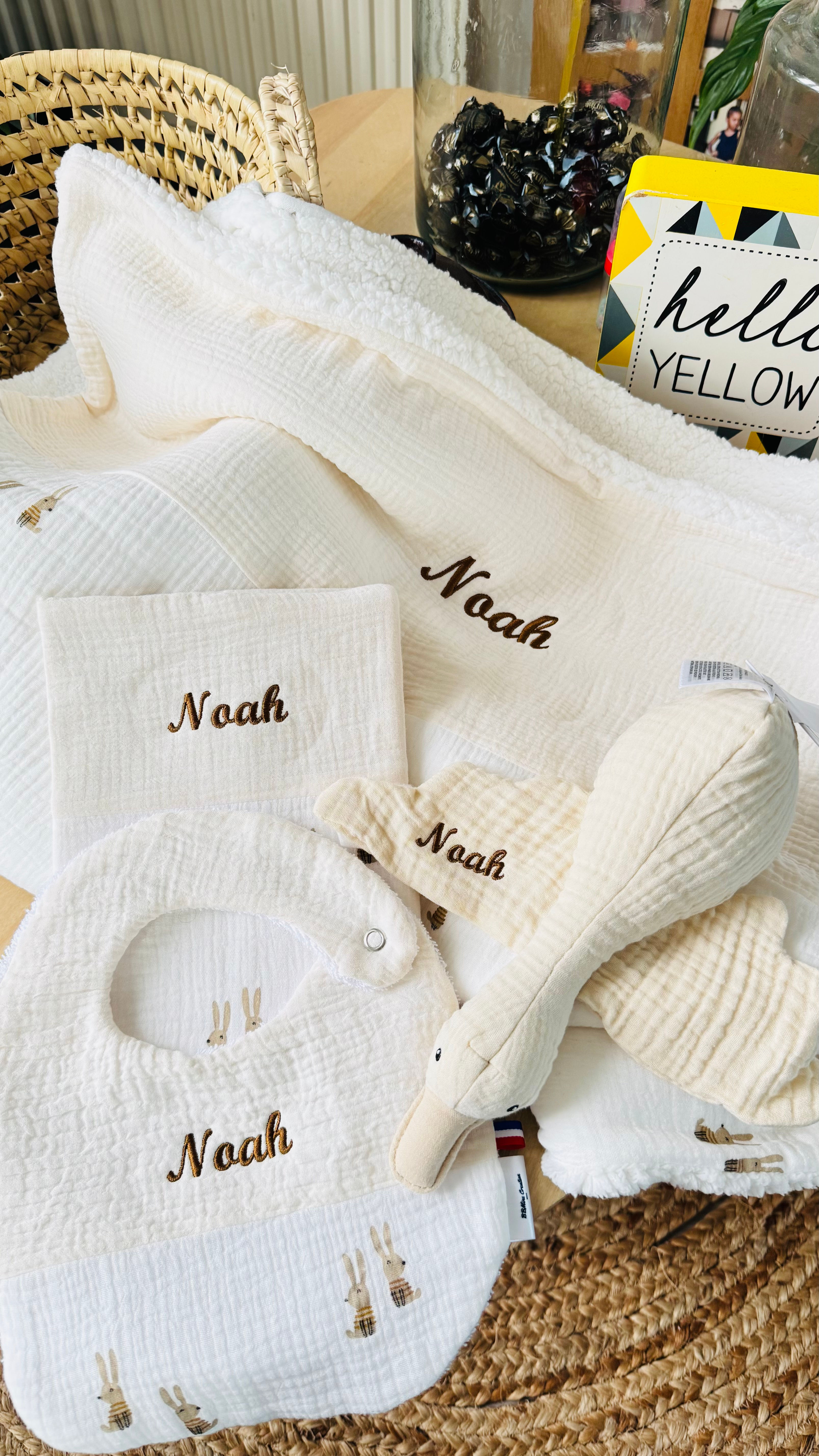 Panier naissance - fait main 