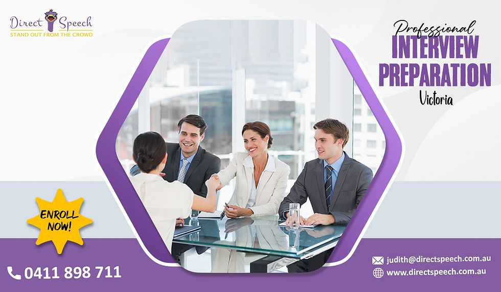 Professional interview preparation Victoria