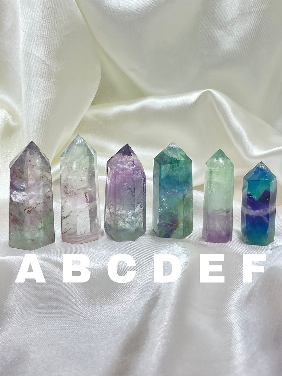 Thumbnail: Rainbow Fluorite Polished Towers | High Quality