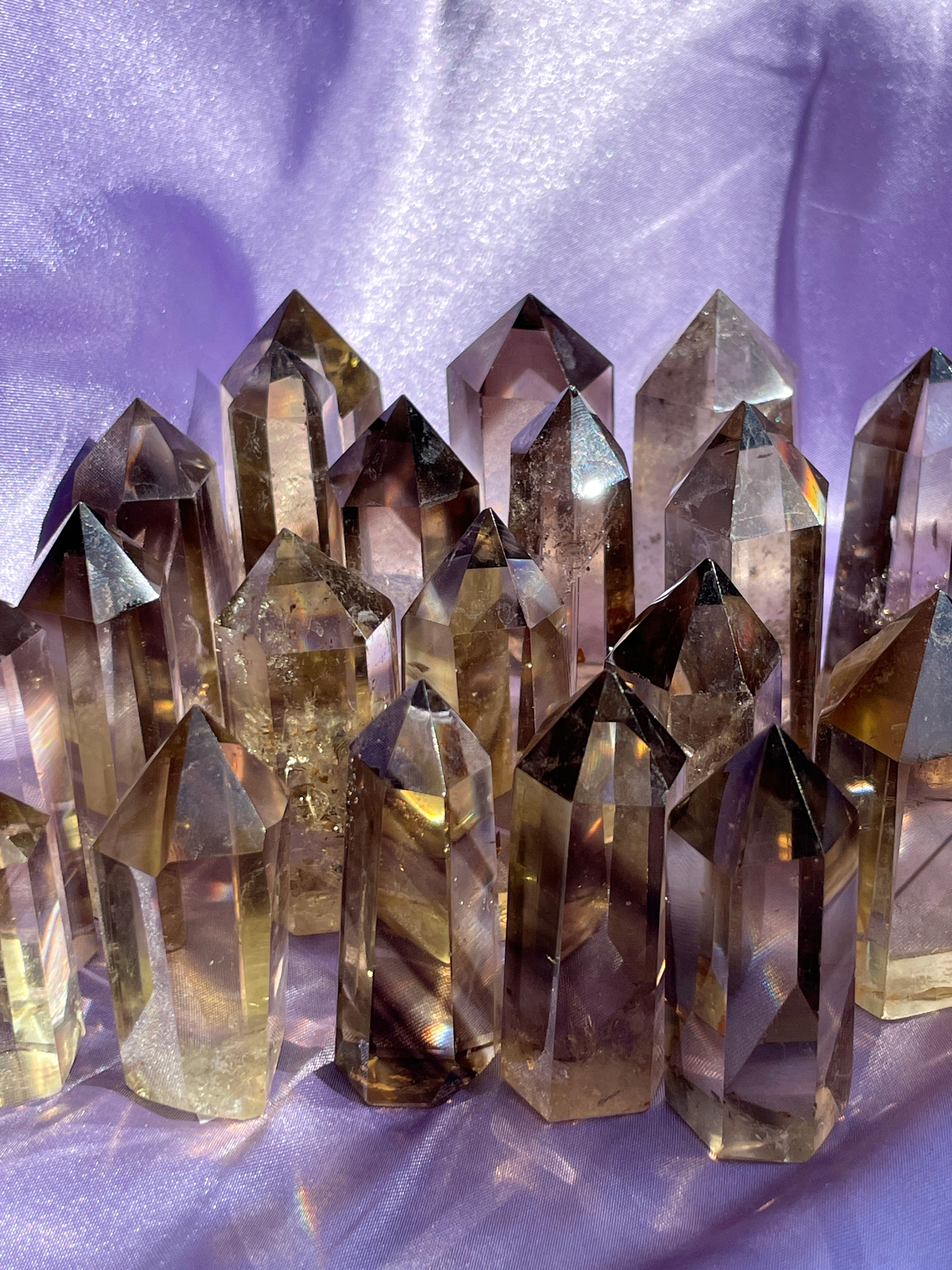 Phantom Smokey Quartz Towers High Quality