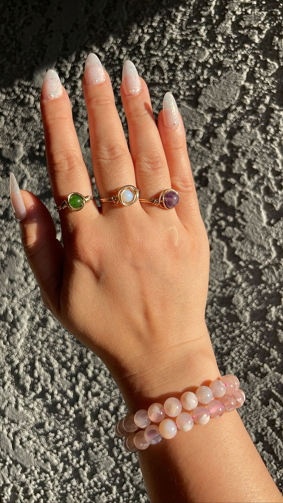 Thumbnail: Flower Agate Crystal Intention Bracelet 