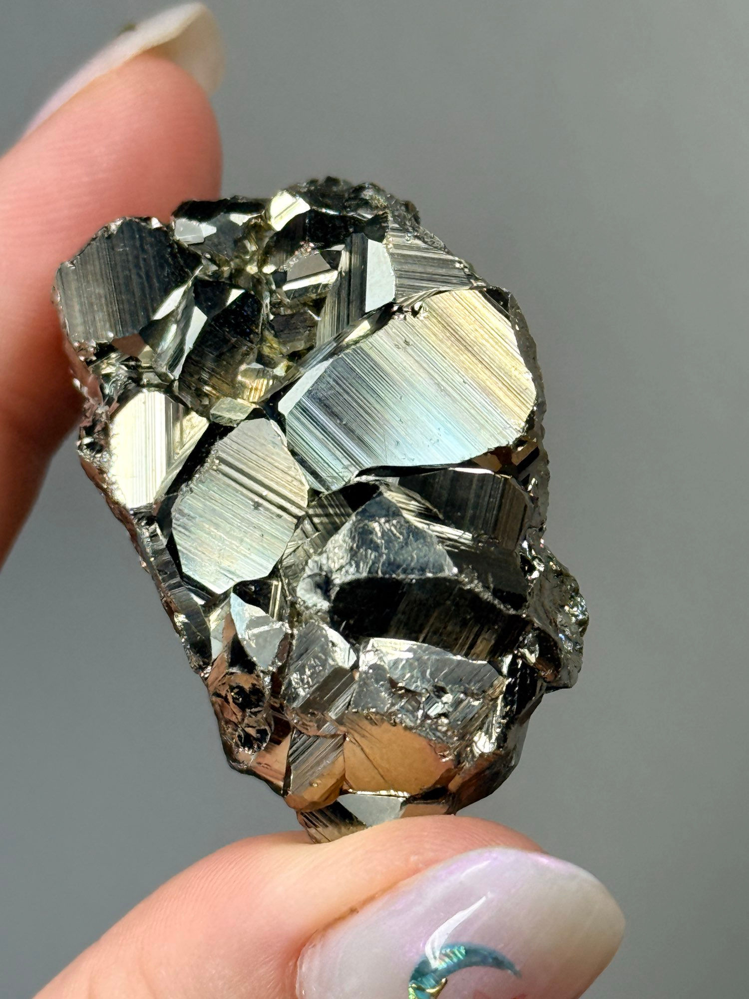 Huanzala Mine Octahedral Pyrite Cluster #20