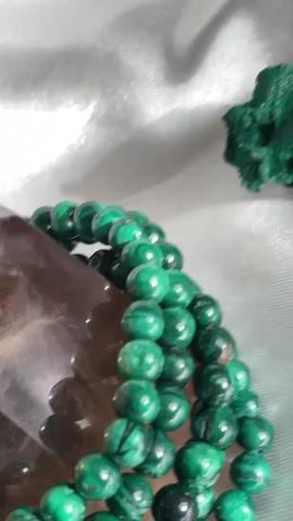 Thumbnail: Forrest Green Malachite Crystal Intention Bracelet | intuitive pick