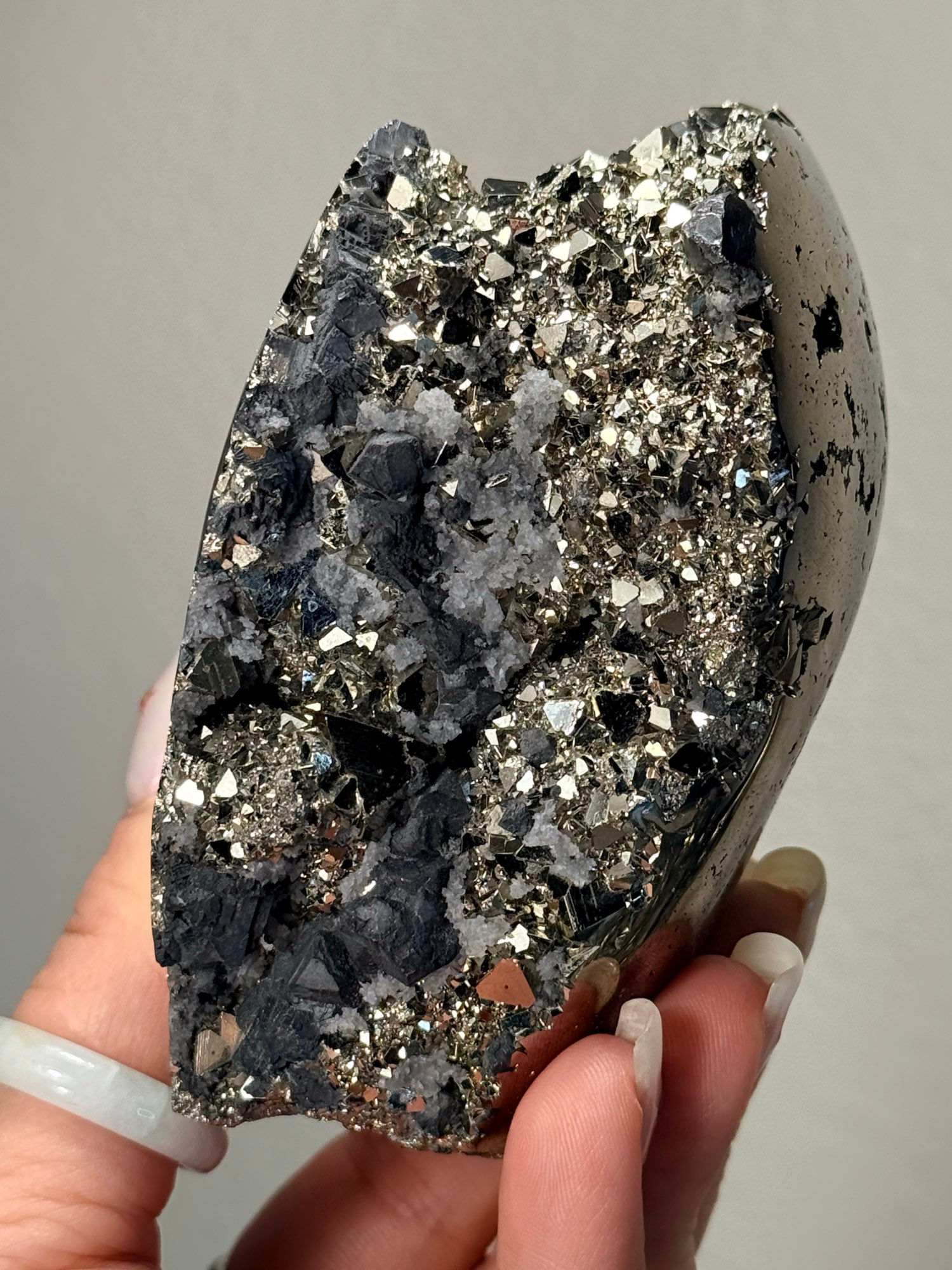 Pyrite x Galena Druzy Freeform #21