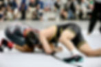 Abdul-Jamil Zaggout of West Forsyth wrestling to victory in finals match
