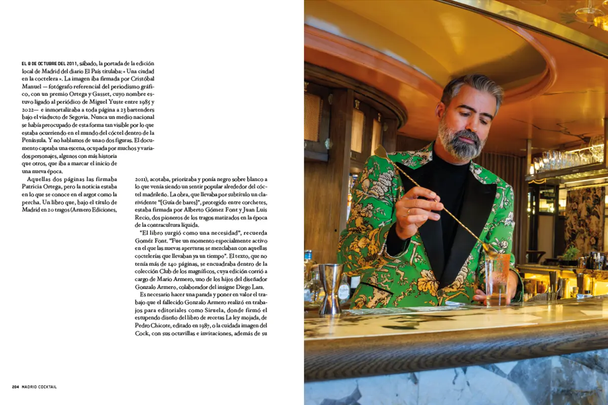 El libro con la memoria líquida de Madrid se llama Madrid Cocktail