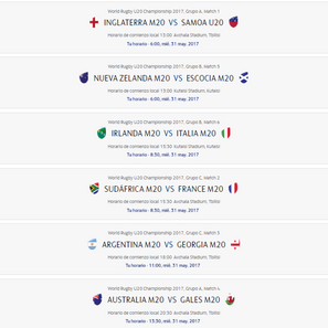 Los Pumitas: Plantel para el World Rugby U20