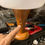 Thumbnail: LAD-0025. Vintage mushroom table lamp - Lampe de table champignon vintage