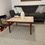 Thumbnail: 105. Table with ceramic tiles top - Table avec dessus en carreaux de céramique
