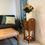 Thumbnail: 037. Rustic wooden side table - table d'appoint en bois rustique
