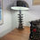 Thumbnail: LAD-0024. Spaceship stacked chrome table lamp - Lampe de table chromée