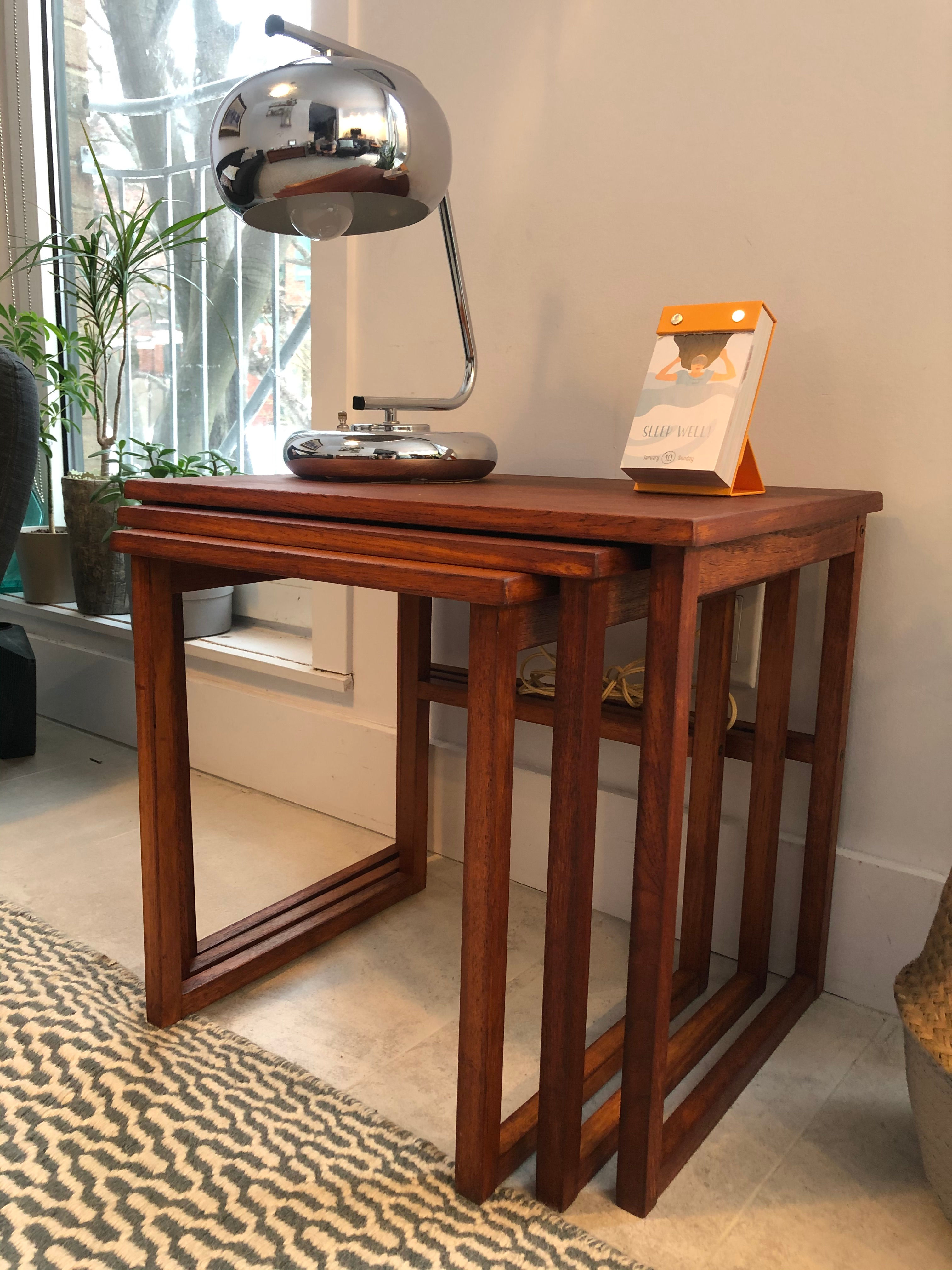 043. Set of nesting tables Denmark by BRDR Furbo - Ensemble de tables gigognes