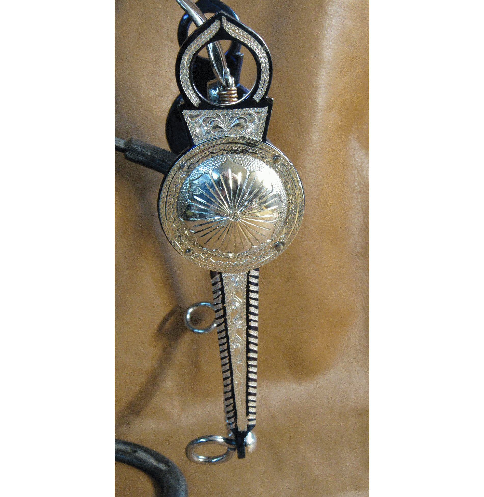 E Garcia El Toro Spade Silver Bit Blue Finish