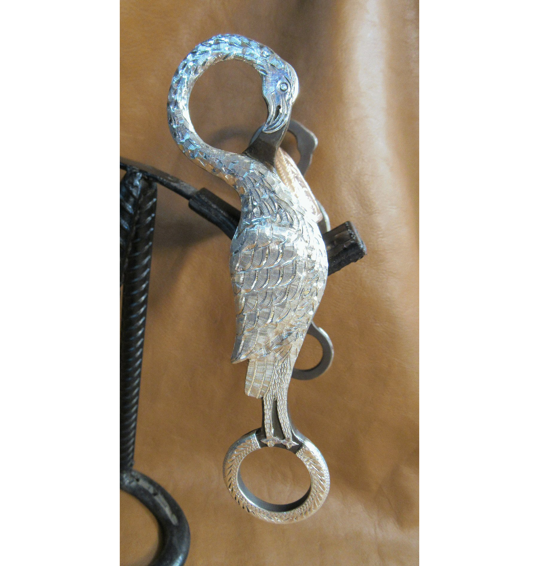 E Garcia Heron Salinas Silver Bit Brown Finish