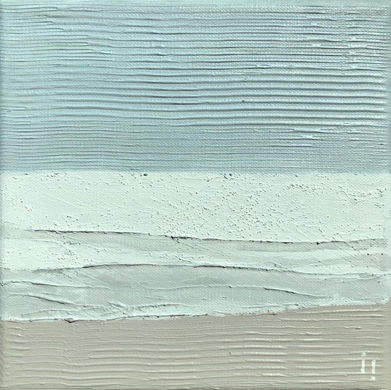 ines Soavi . i i . Shore . Focus on sea and sand.