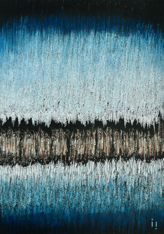 ines Soavi . i i .Sky To Ground . Le Ciel Fait Echo Au Sol . Dry Pastel .