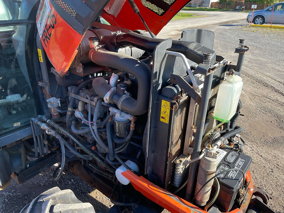 Thumbnail: Kubota L4060 Diesel 4X4 Tractor Snow Removal Plow Sander
