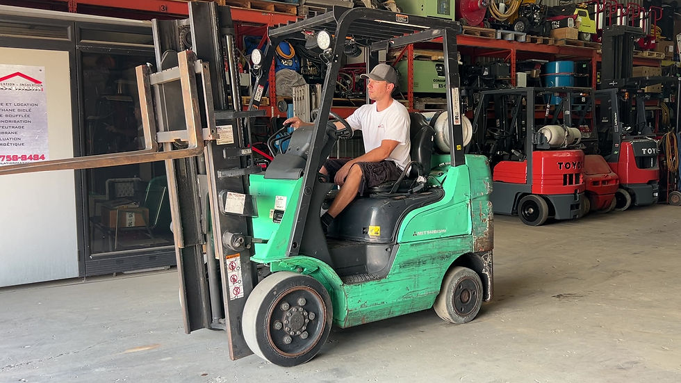 Miniature : Chariot Élévateur Mitsubishi FGC25N au propane / LPG Forklift