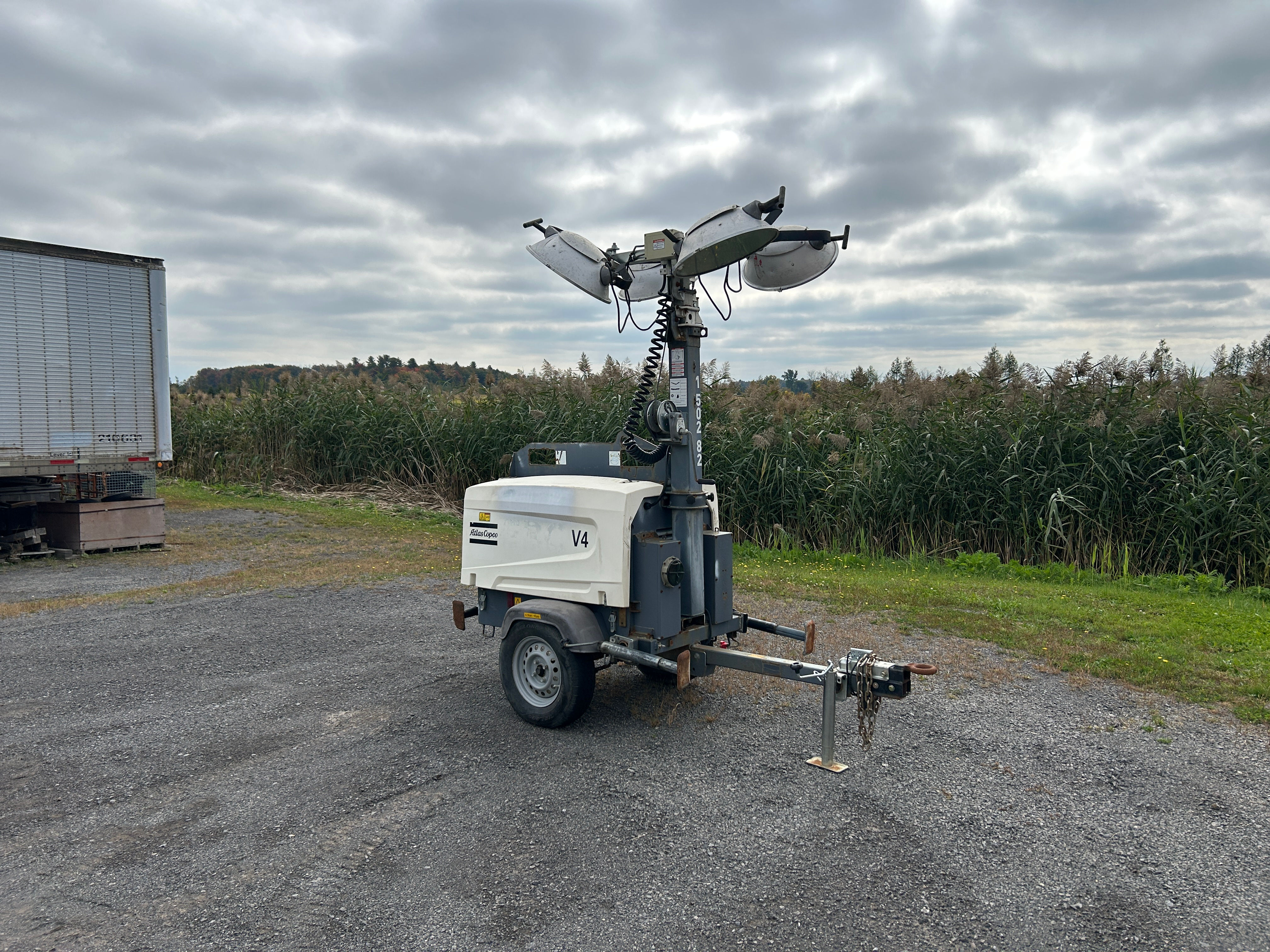 Tour d'éclairage / Génératrice diesel 6000W Atlas Copco Tower Light Generator