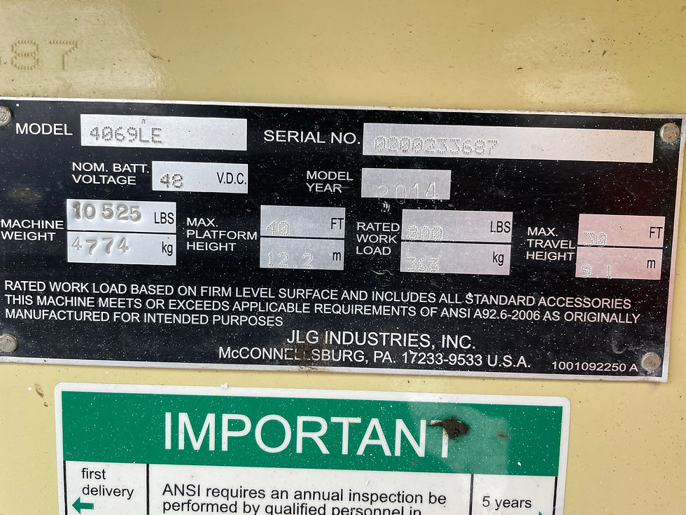 Thumbnail: Scissor Lift JLG 4069LE