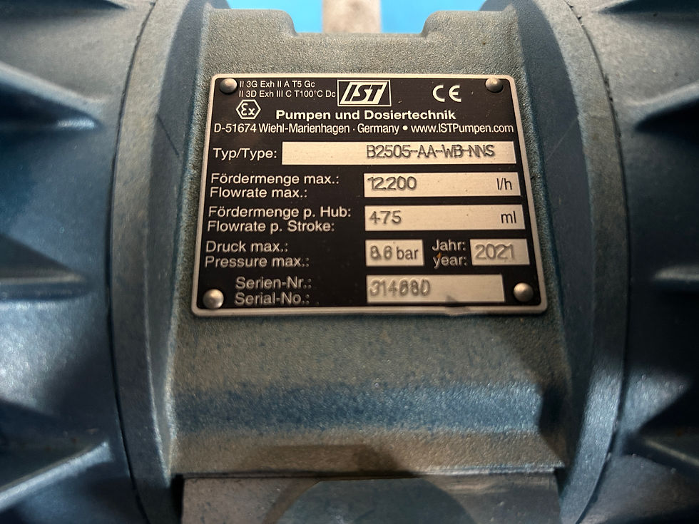 Miniature : Pompe à double diaphragme BLAGDON IST B2505 Air Operated Double Diaphragm Pump