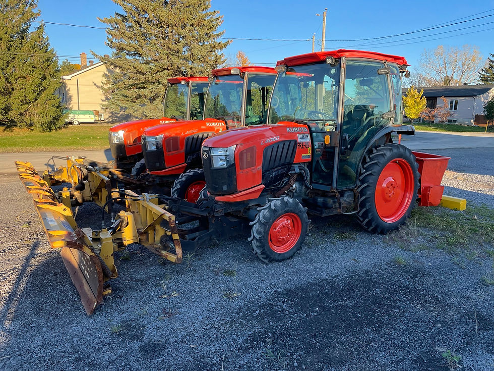 Tracteur Kubota L4060 Diesel 4X4 Tractor Snow Removal Plow Sander