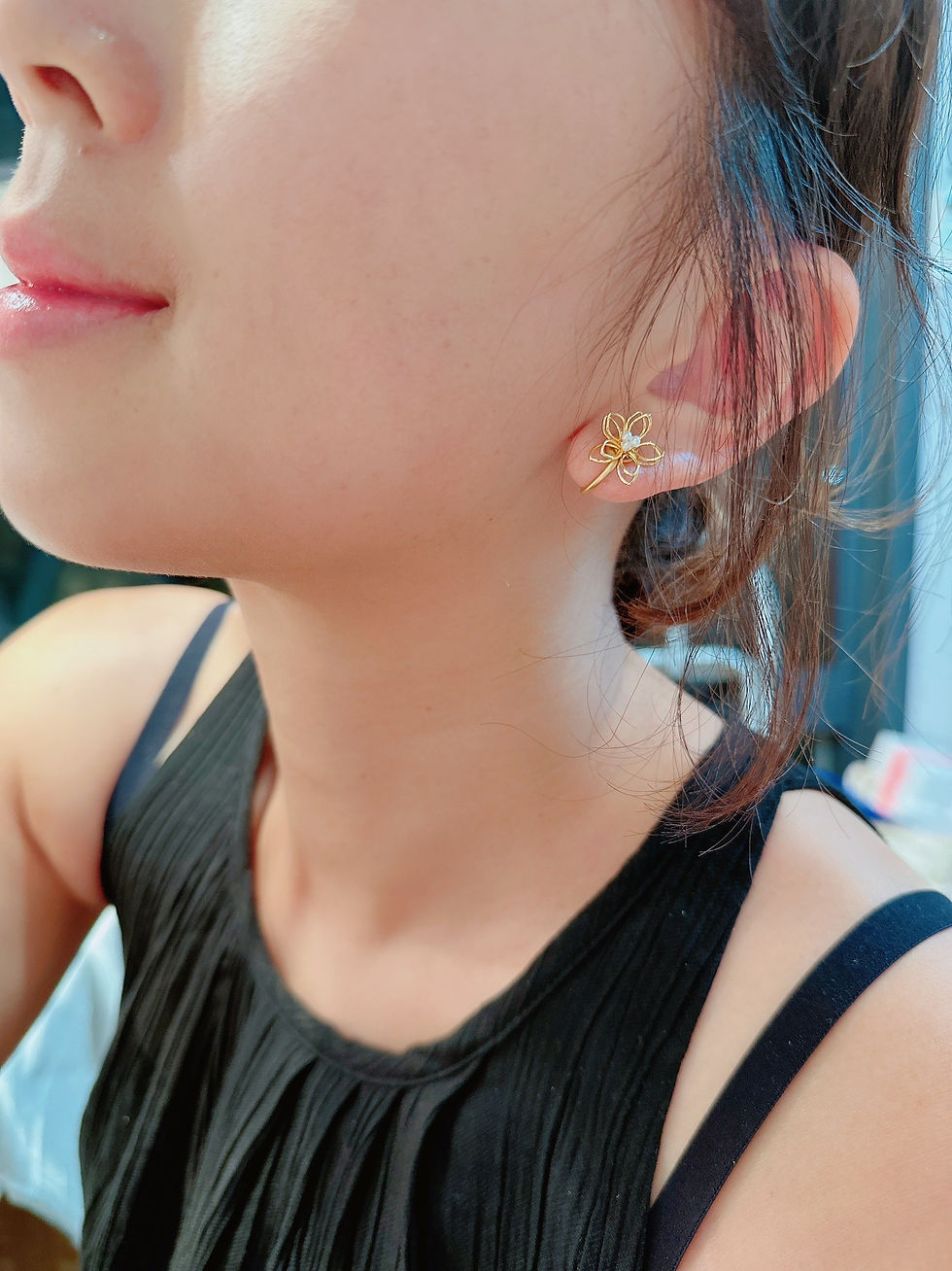 縮圖：耳環 | 金屬簡約小花 | 2款