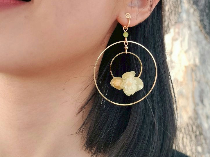 縮圖：耳環 | 大圈永生花 | 多款