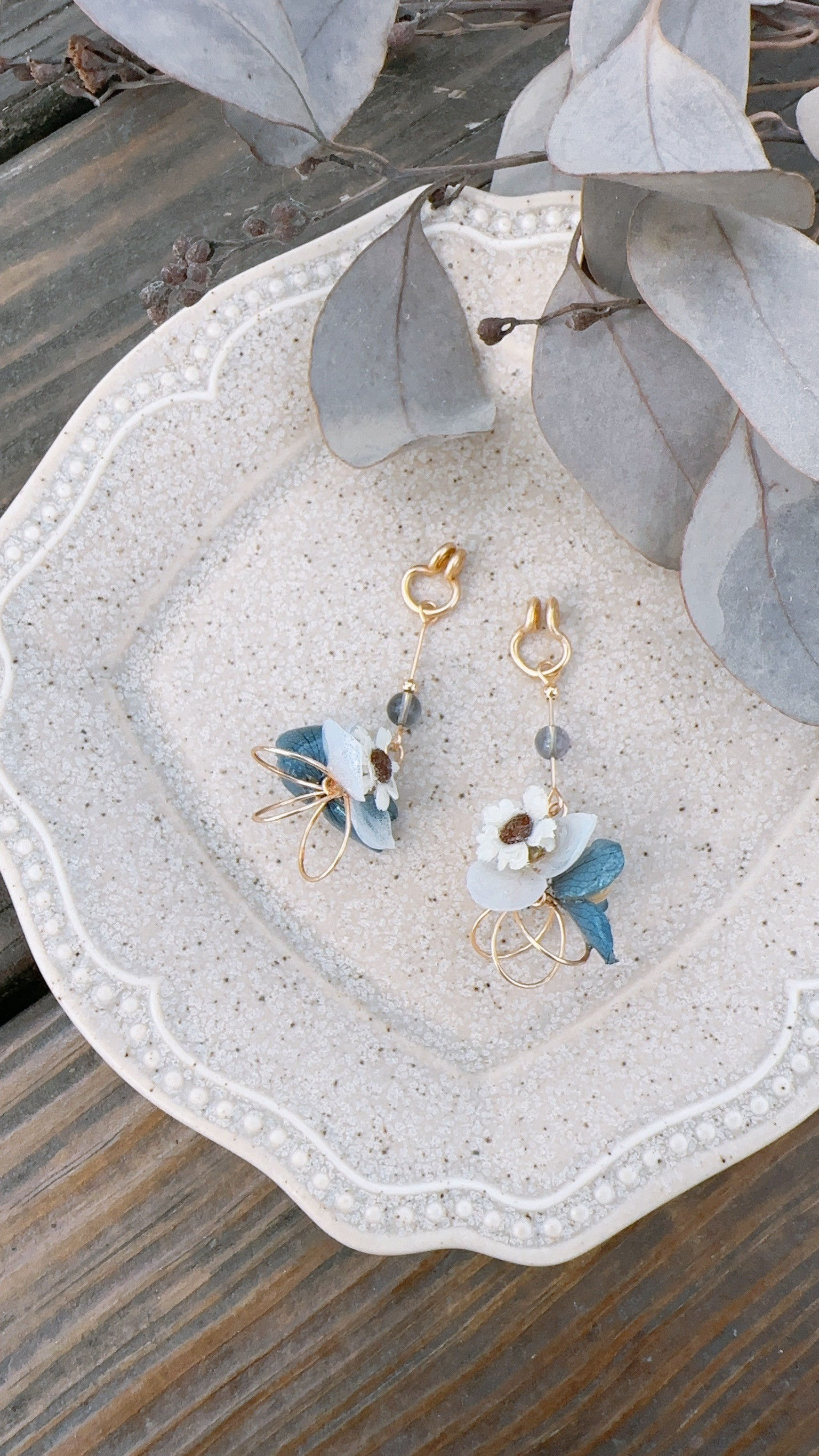 耳環 | 白梅小花花 | 2色