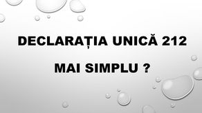 Noua declaratie unica D212