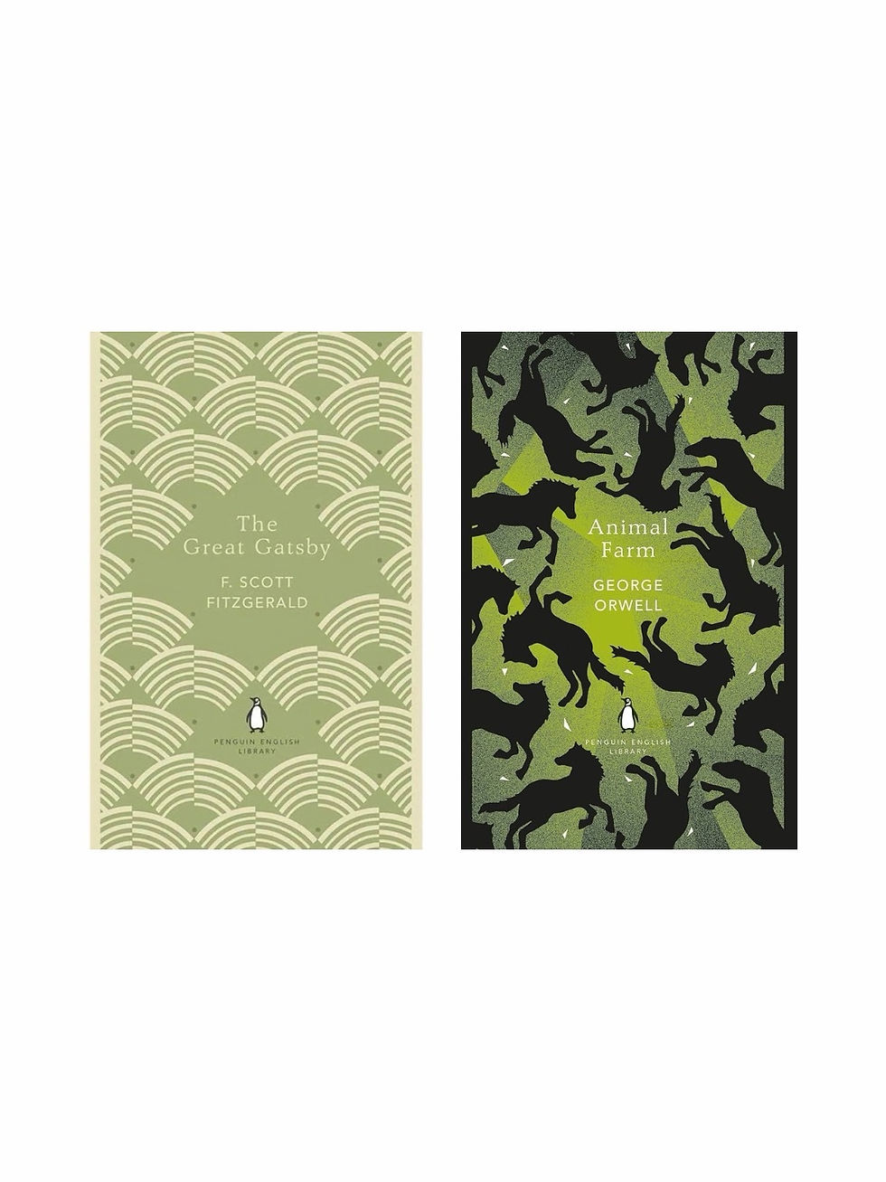 Covers for The Great Gatsby and Watership Down