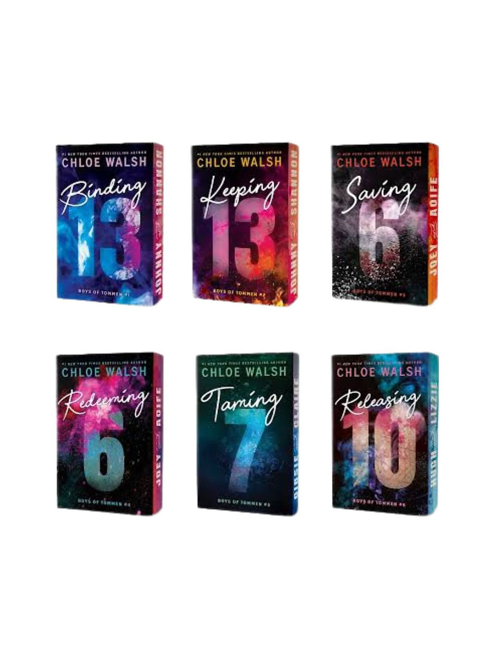 Six Chloe Walsh book covers