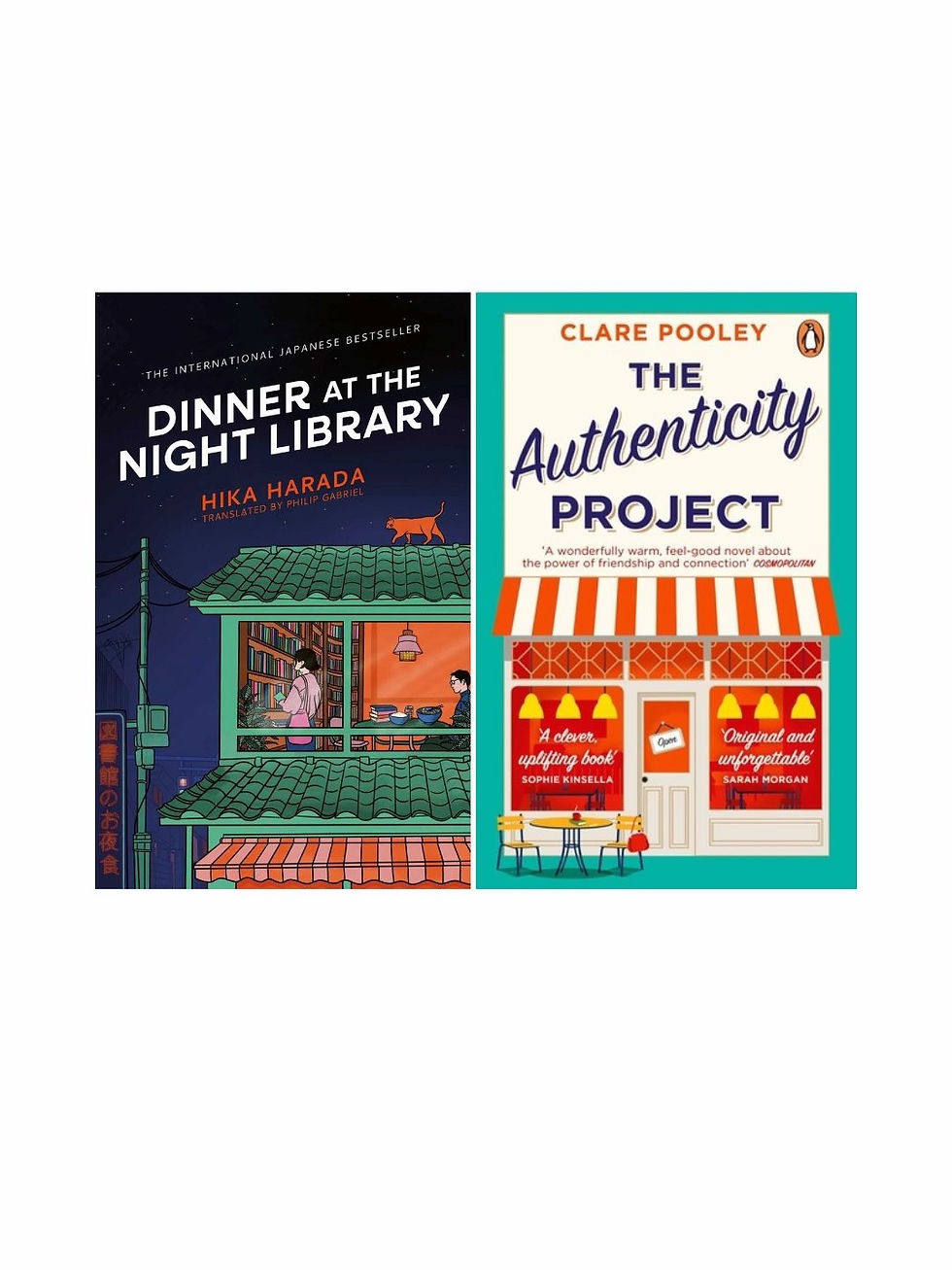 Covers: Dinner at the Night Library & The Authenticity Project