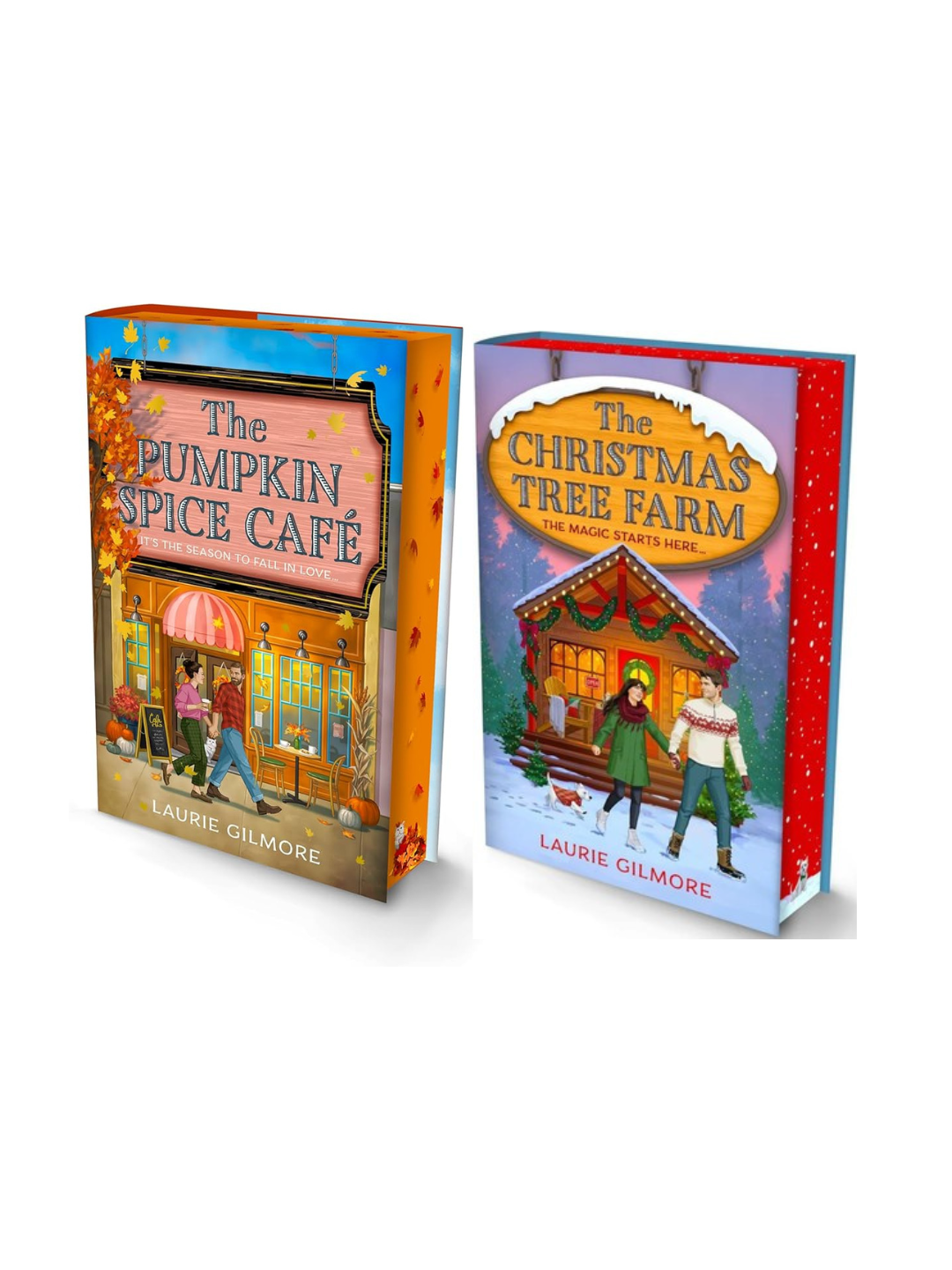 Special edition box set: The Pumpkin Spice Café & The Christmas Tree Farm.
