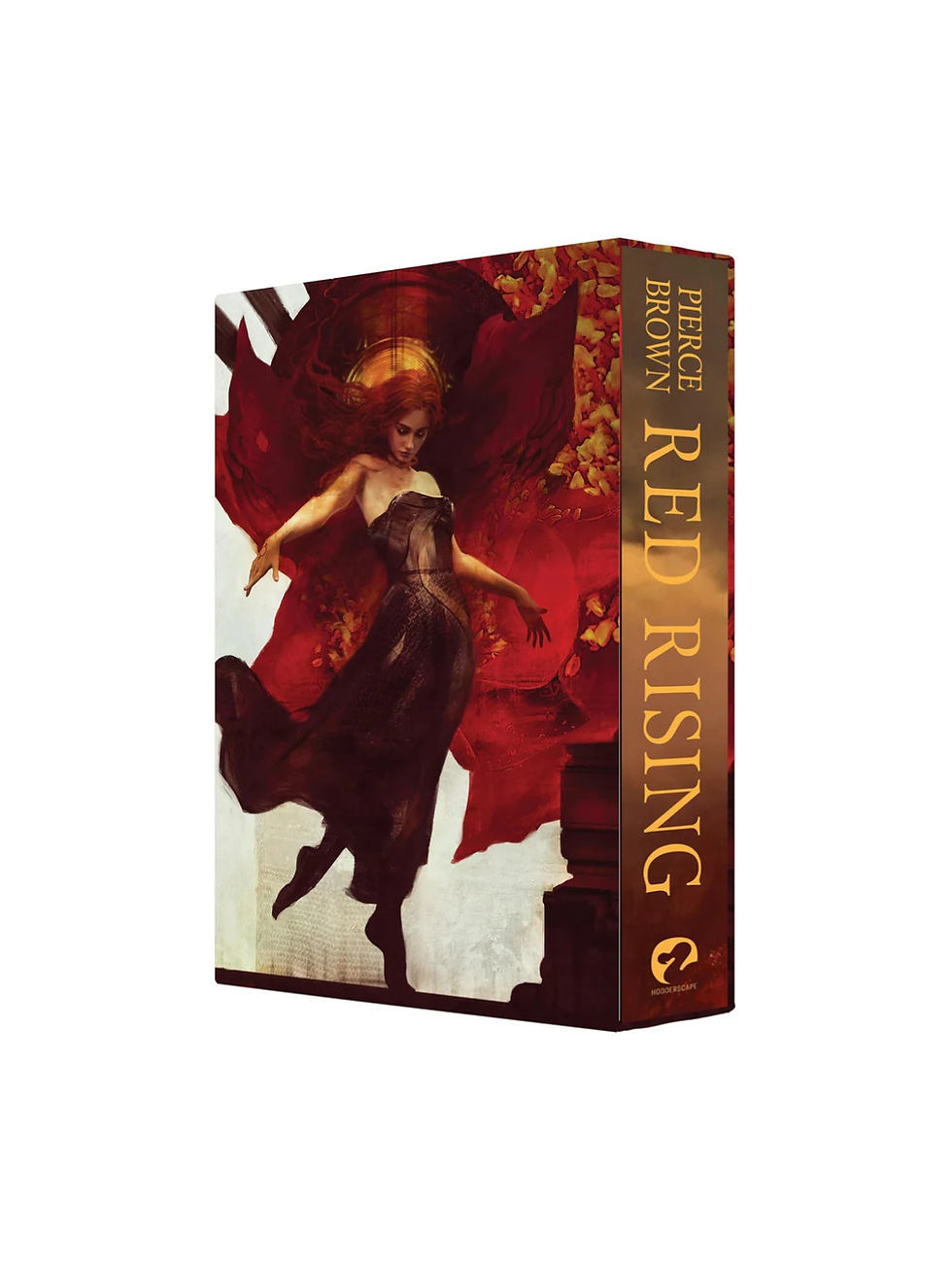 Red Rising Special Edition box with woman in red