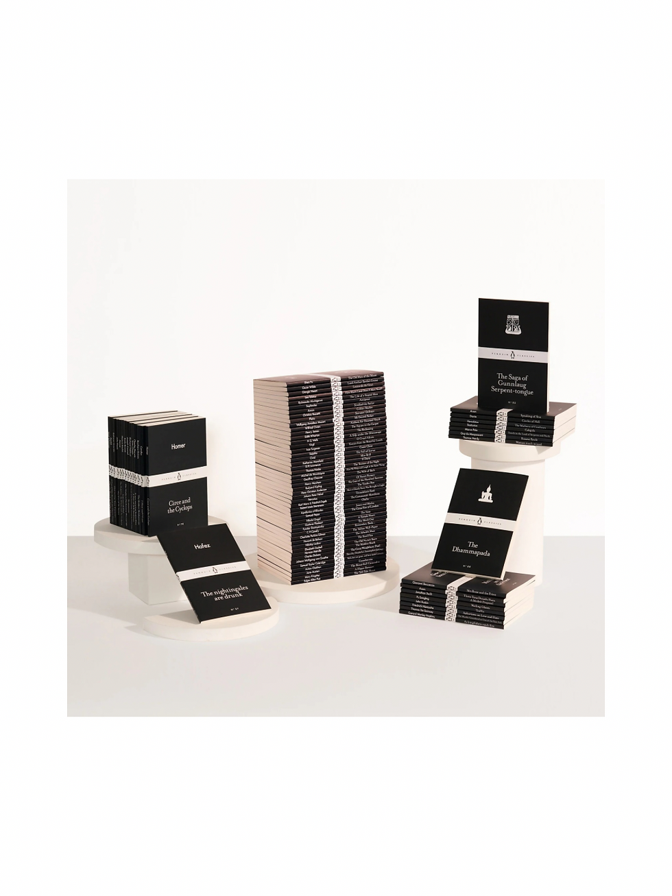 Black Romance Box cards and books on white display
