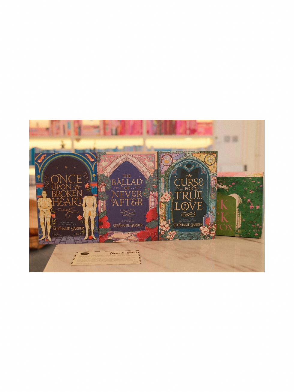 Thumbnail: Special edition books: Once Upon a Broken Heart, Ballad of Never After, Curse for True Love