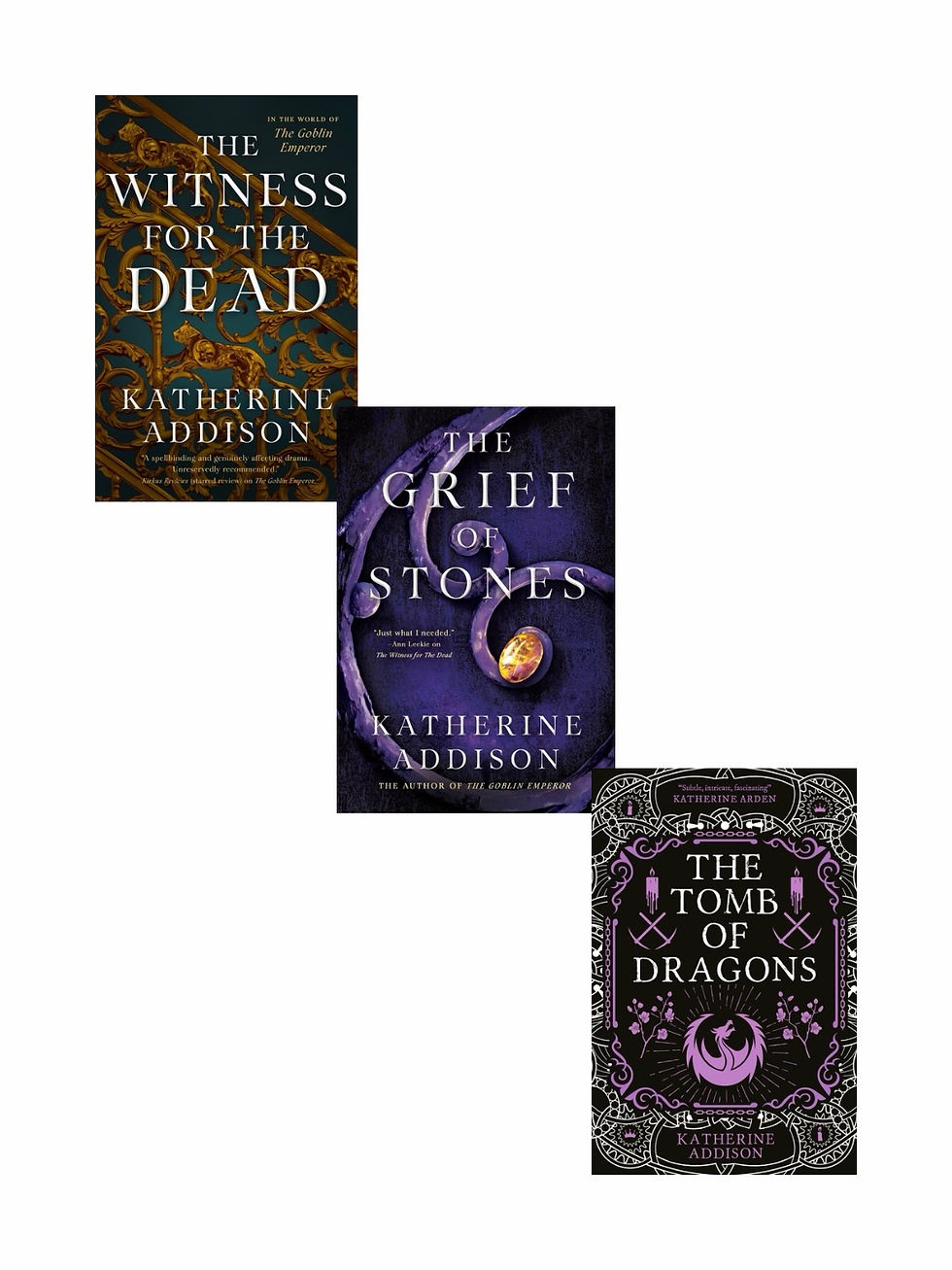 The Witness for the Dead, The Grief of Stones, The Tomb of Dragons